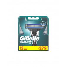 Кассеты для бритья Gillette Mach3 12шт