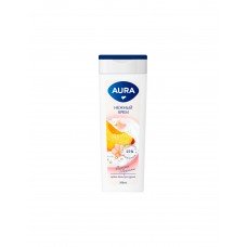 Крем-гель для душа Персик аргана Aura 390мл Крем-гель для душа Персик аргана Aura 390мл
