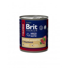 Влажный корм для собак Premium Мясное ассорти с