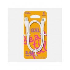 Кабель USB A/8 pin CU-6402 2.4A 1м