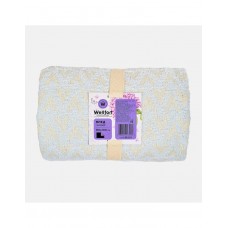 Плед с бахромой голубой Гортензия 150*200см